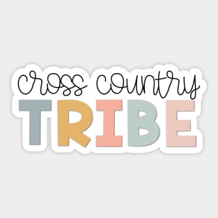 Cross Country Tribe Muted Pastels Sticker